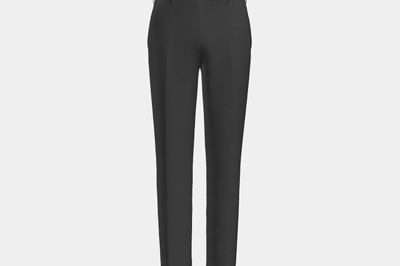 Canonico gray 110s wool tailored trousers