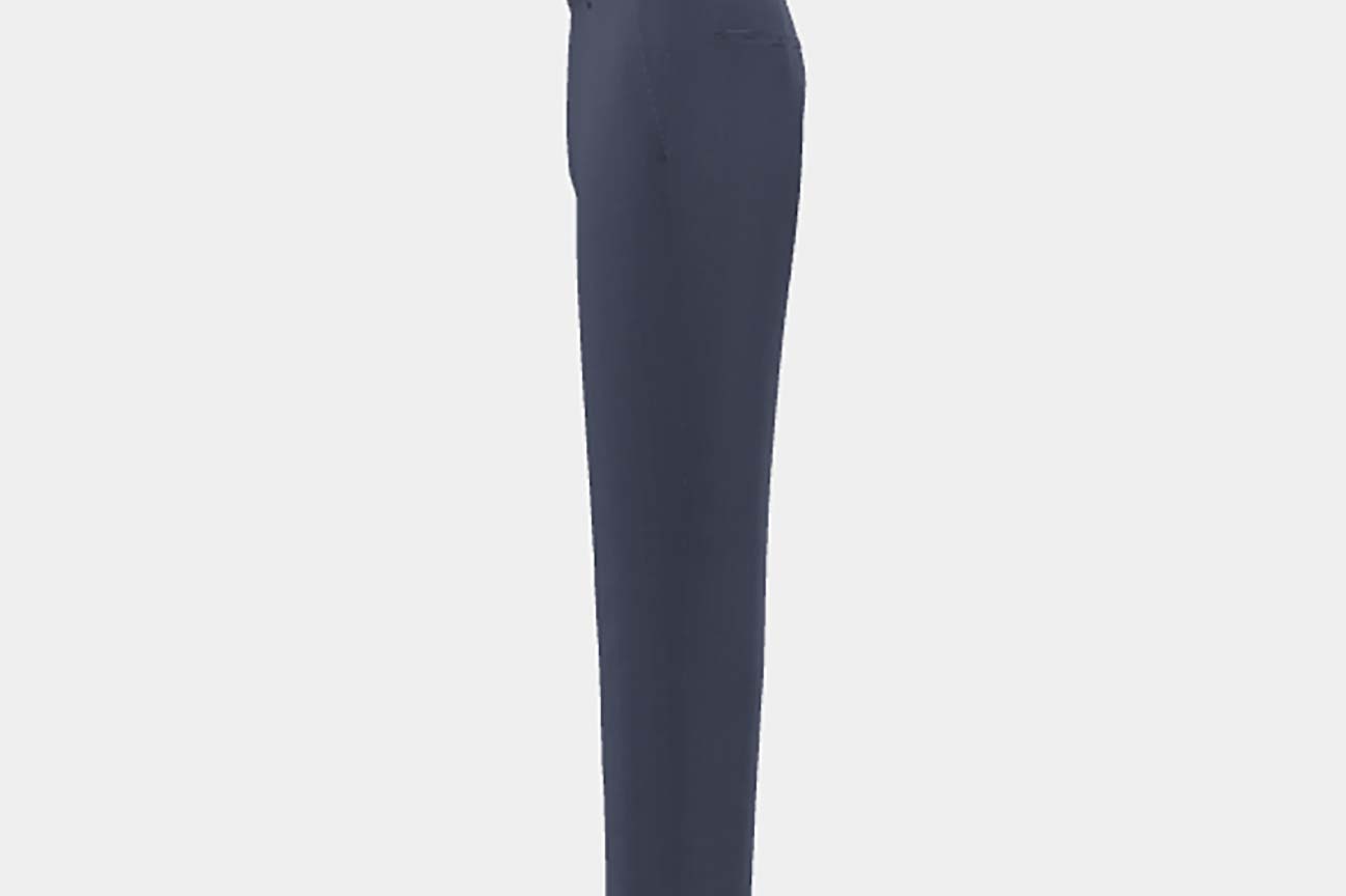 Pantalon en laine solaro années 130 sur mesure en bleu clair Caccioppoli