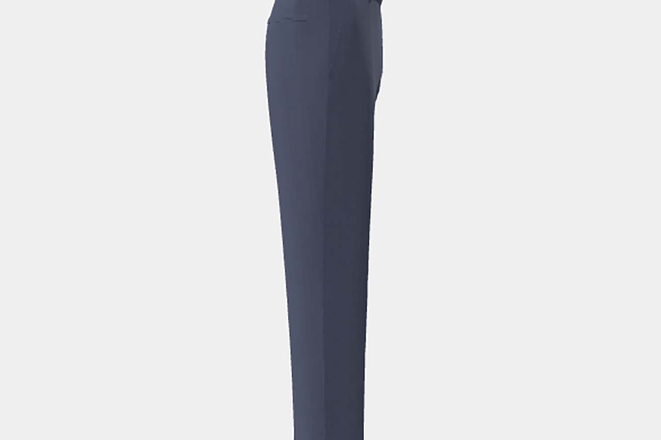 Pantalon en laine solaro années 130 sur mesure en bleu clair Caccioppoli
