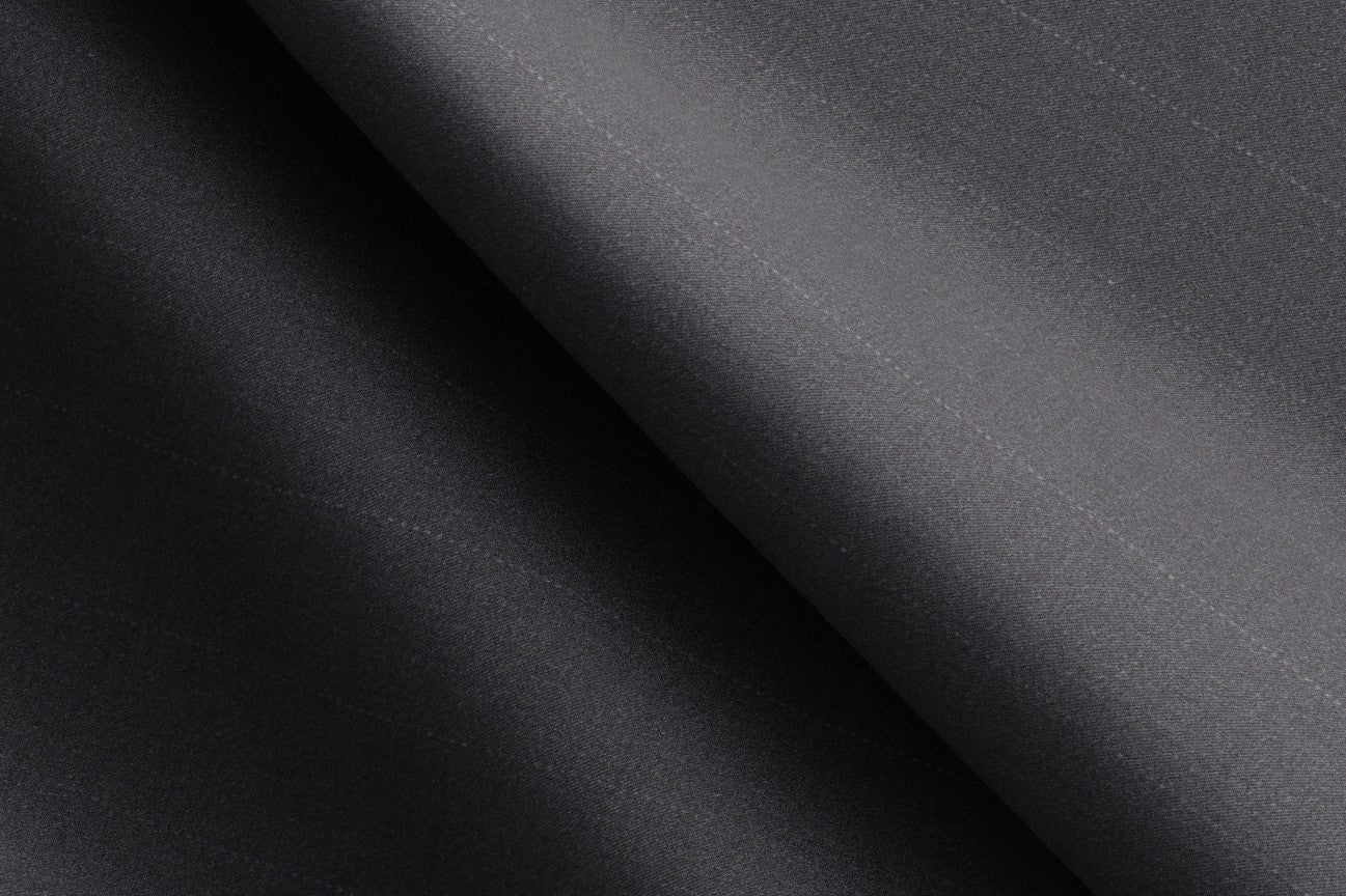 Bespoke 130s gray pinstriped wool vest Caccioppoli