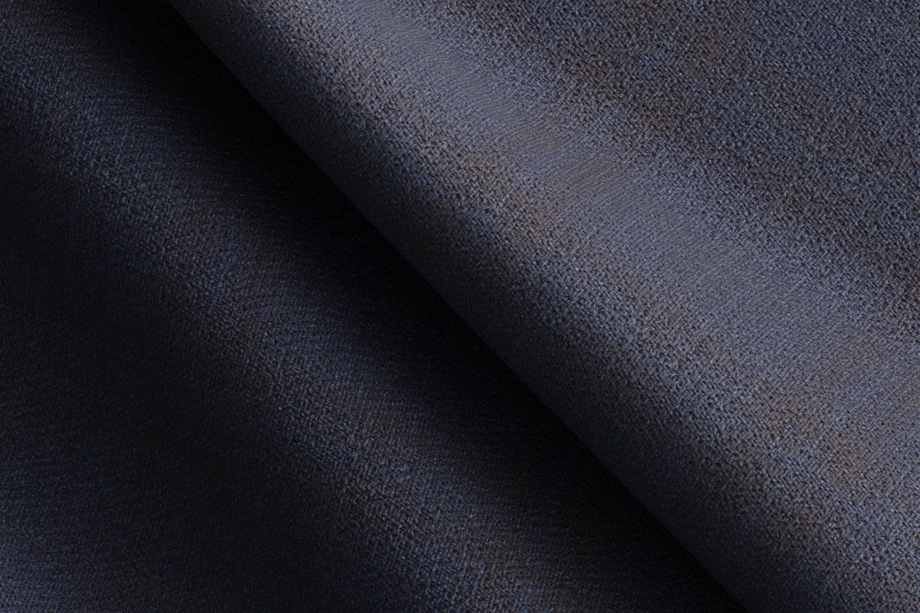 Tailored 130s wool trousers with blue windows Caccioppoli