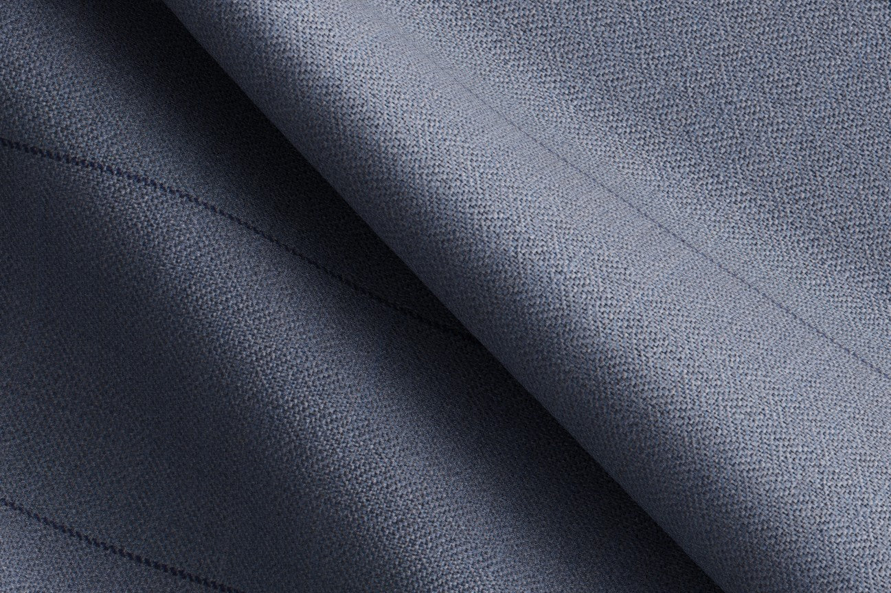 Light blue pinstriped 130s wool tailored vest Caccioppoli