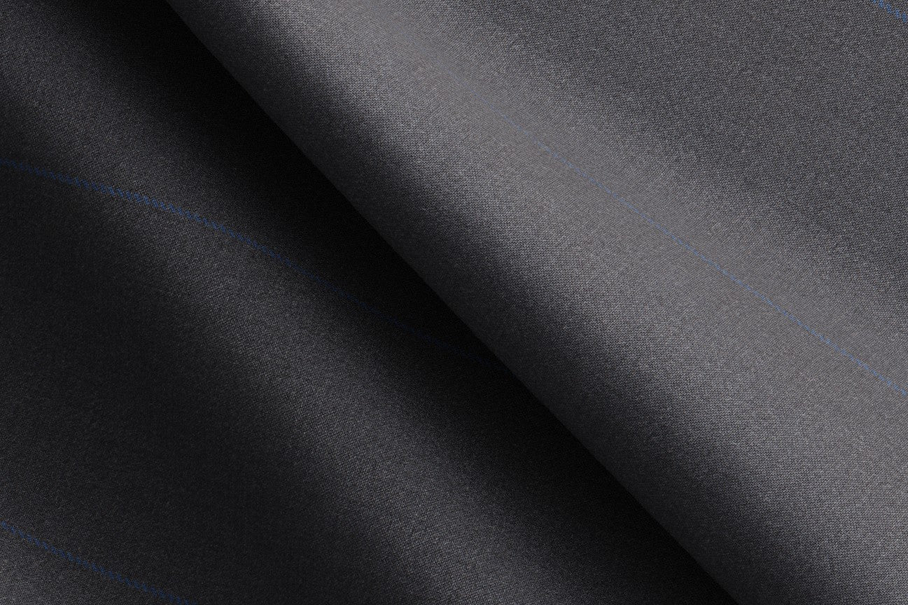 Tailored gray pinstripe 130s wool trousers Caccioppoli