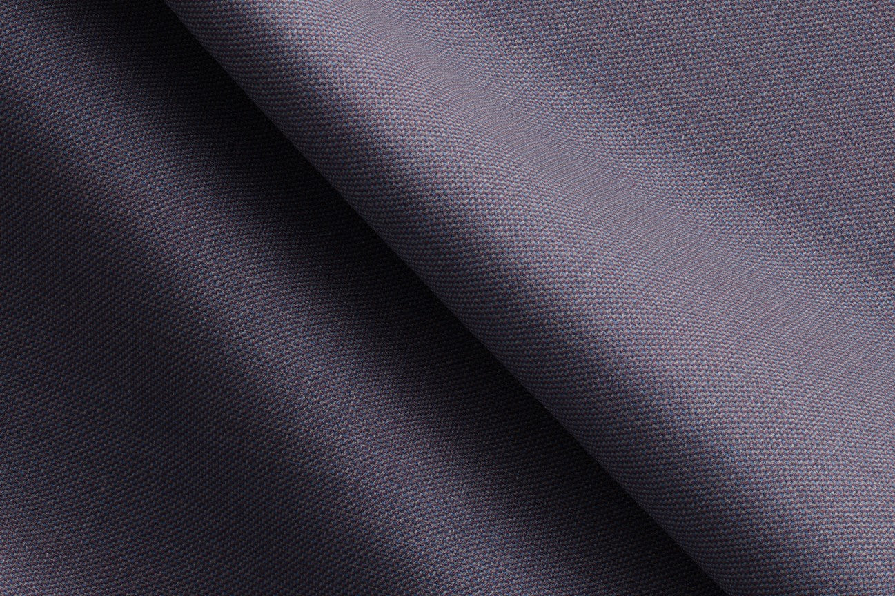 Made to measure 150s purple wool and silk trousers Caccioppoli