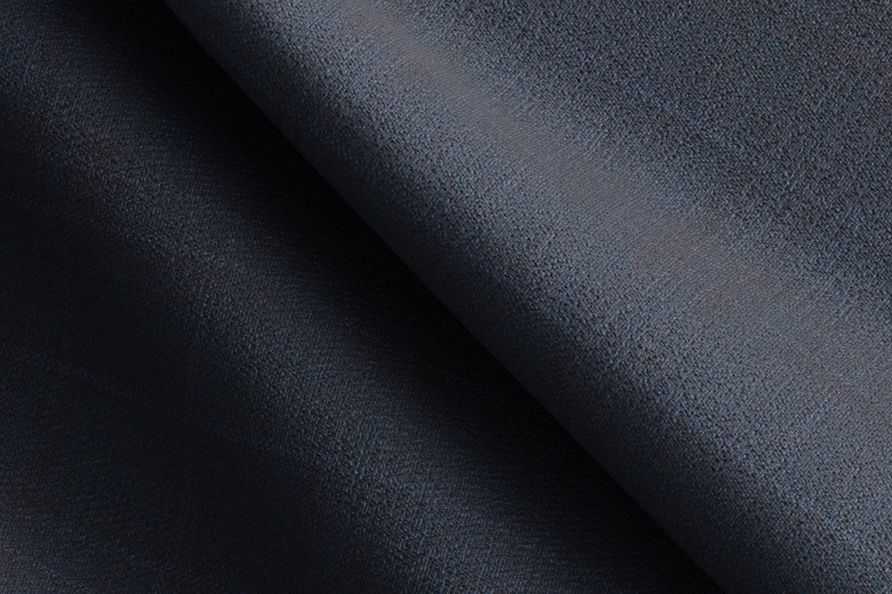 Bespoke 130s wool vest with blue window Caccioppoli