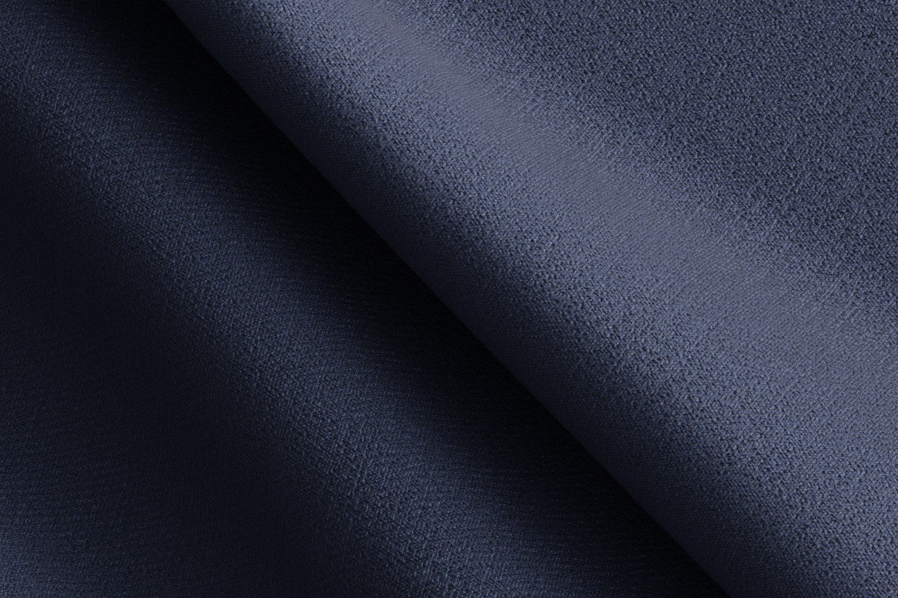 Made to measure 150s blue wool and silk waistcoat Caccioppoli