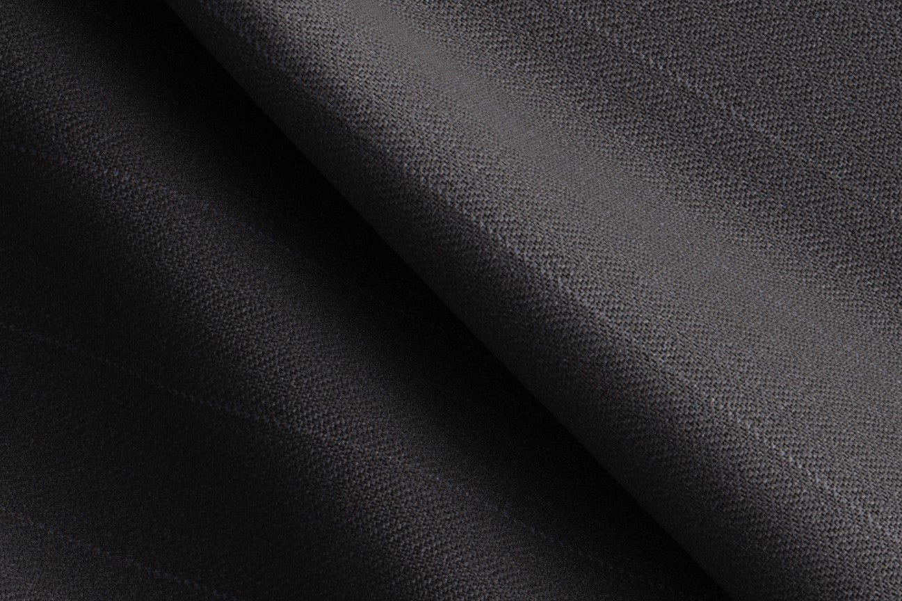 Caccioppoli gray 150s wool and silk tailored trousers with band