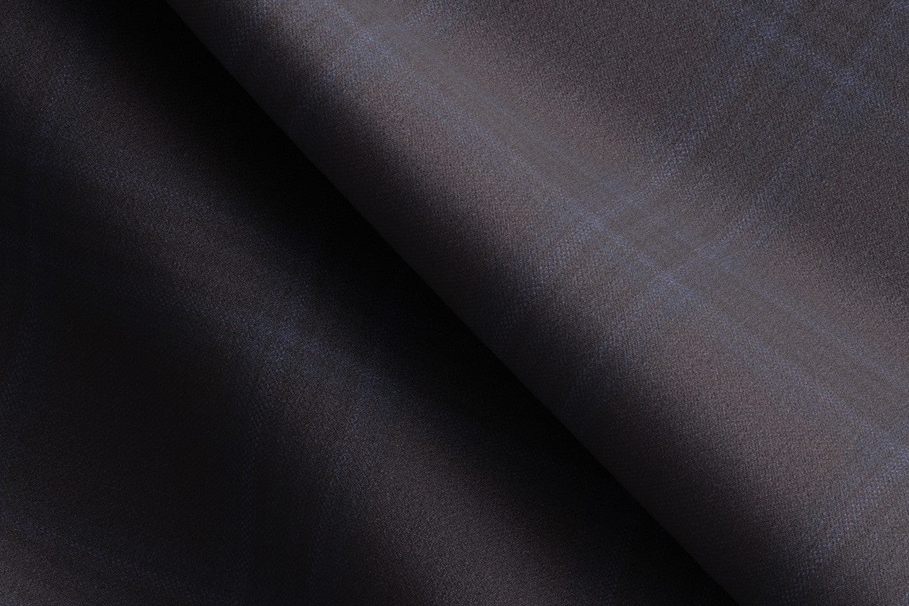 Veste en laine des années 130 sur mesure avec fenêtre marron Caccioppoli