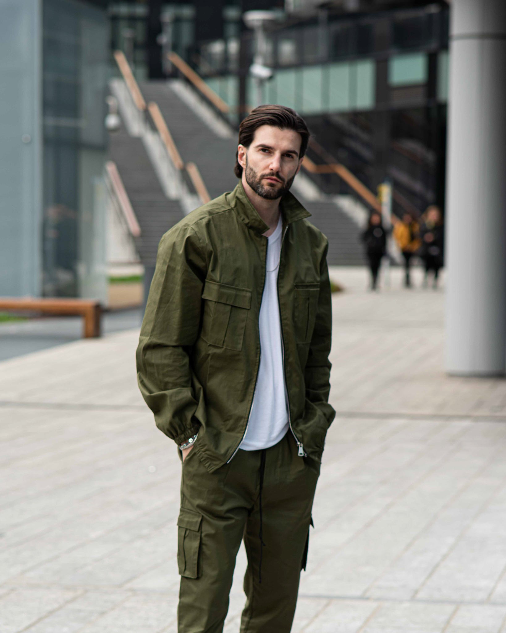 Wayne - Giacchetto con zip militare