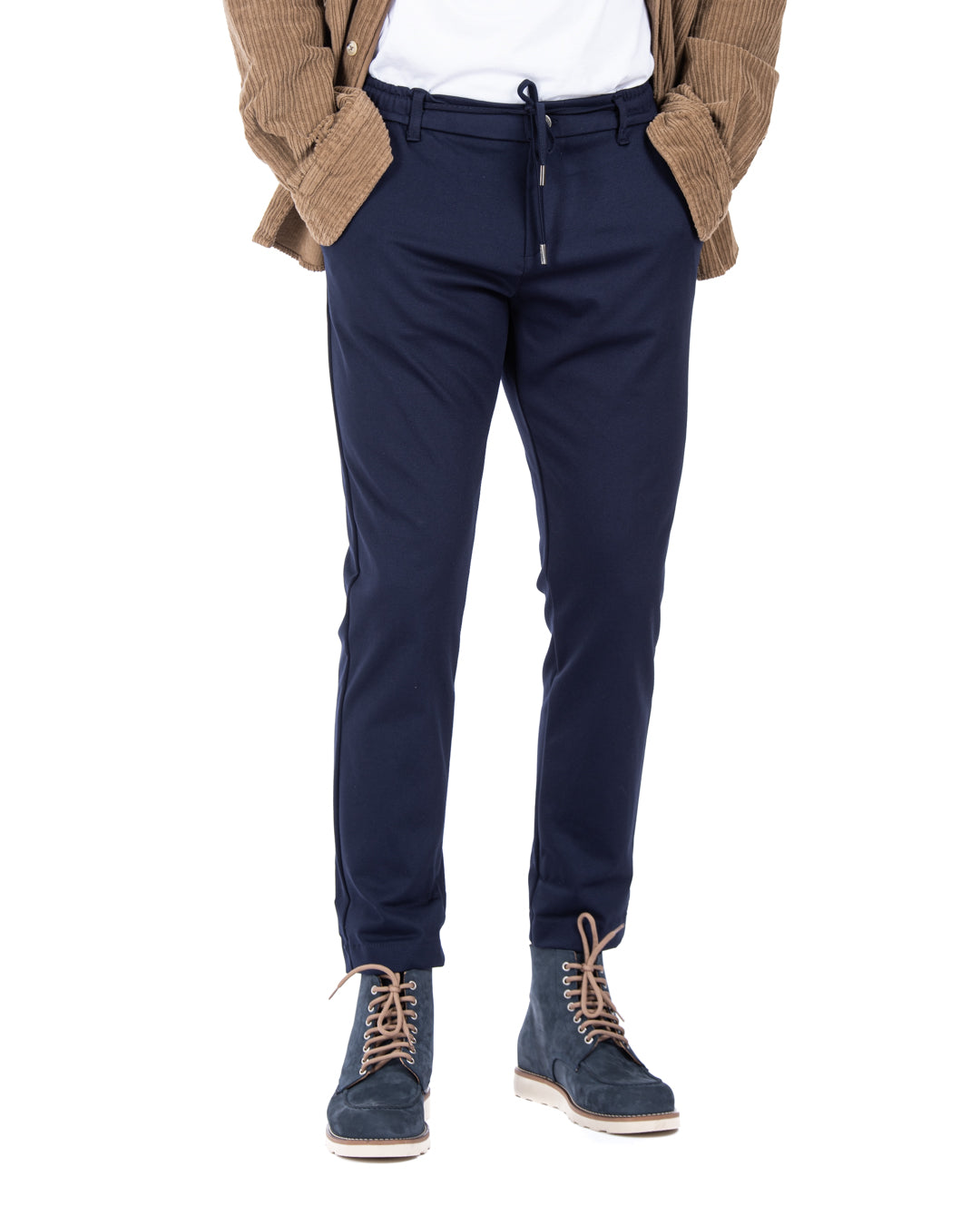 Mustang - blue milan stitch trousers 