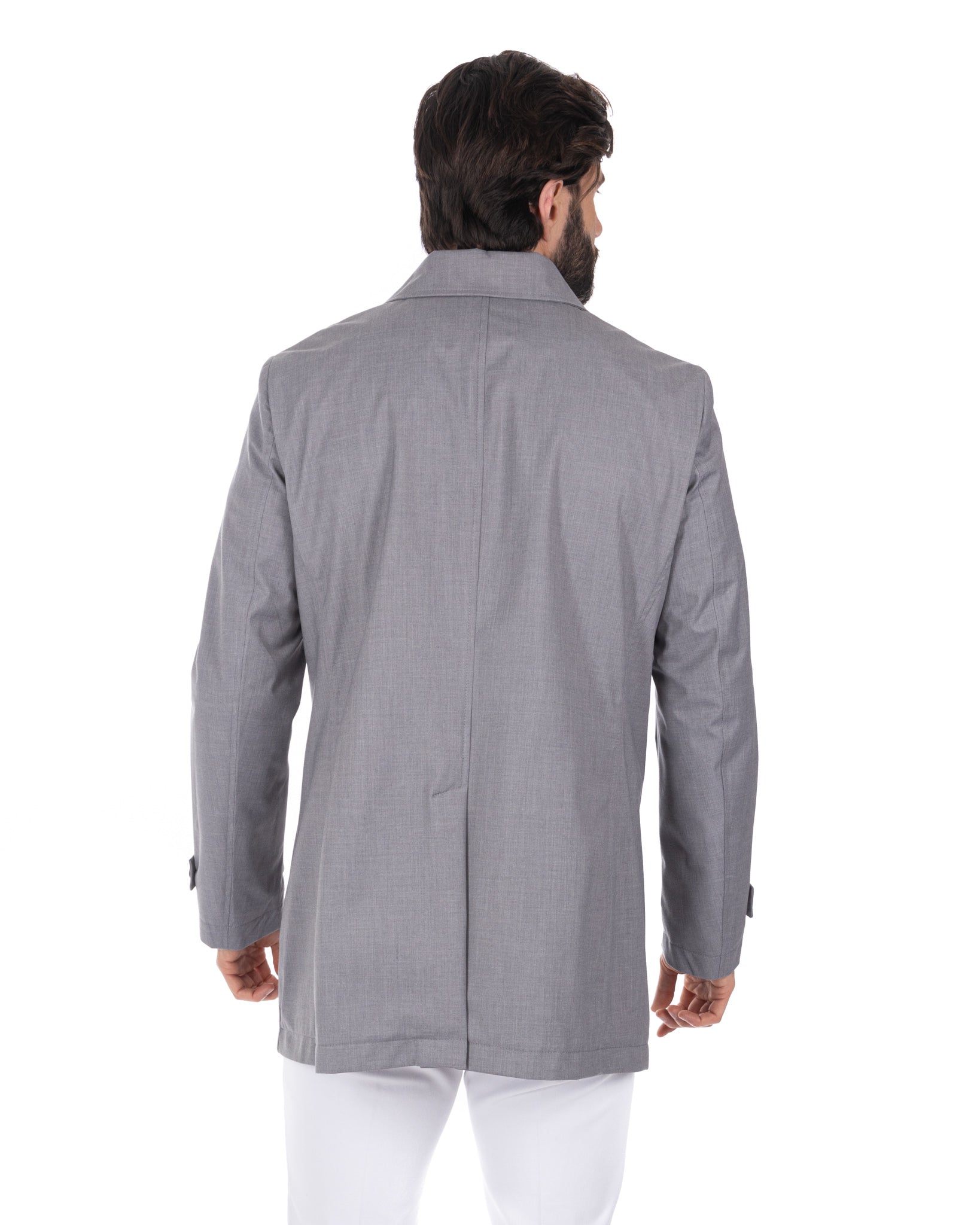 Mantua - gray unlined trench coat