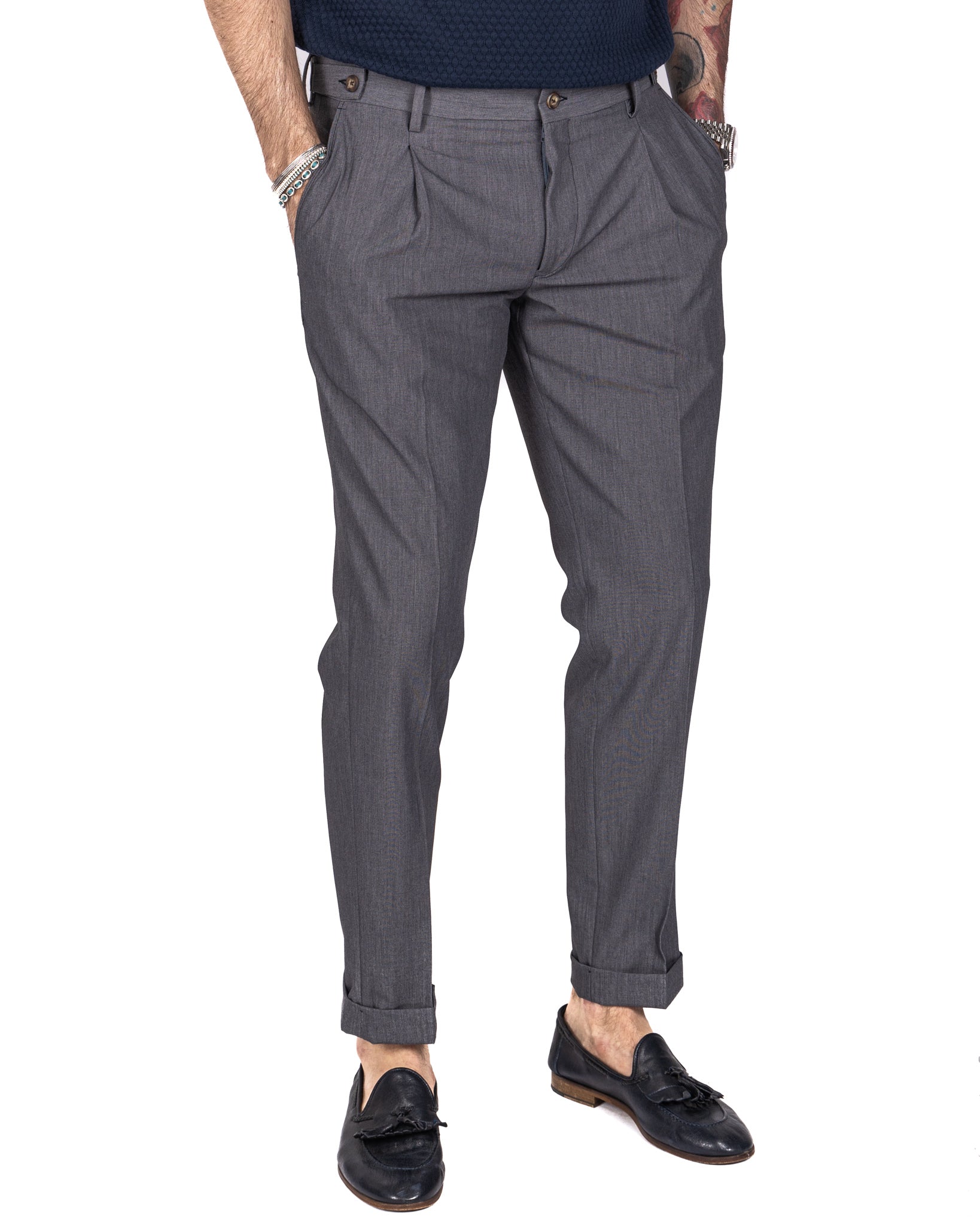 Milano - pantalone basic grigio