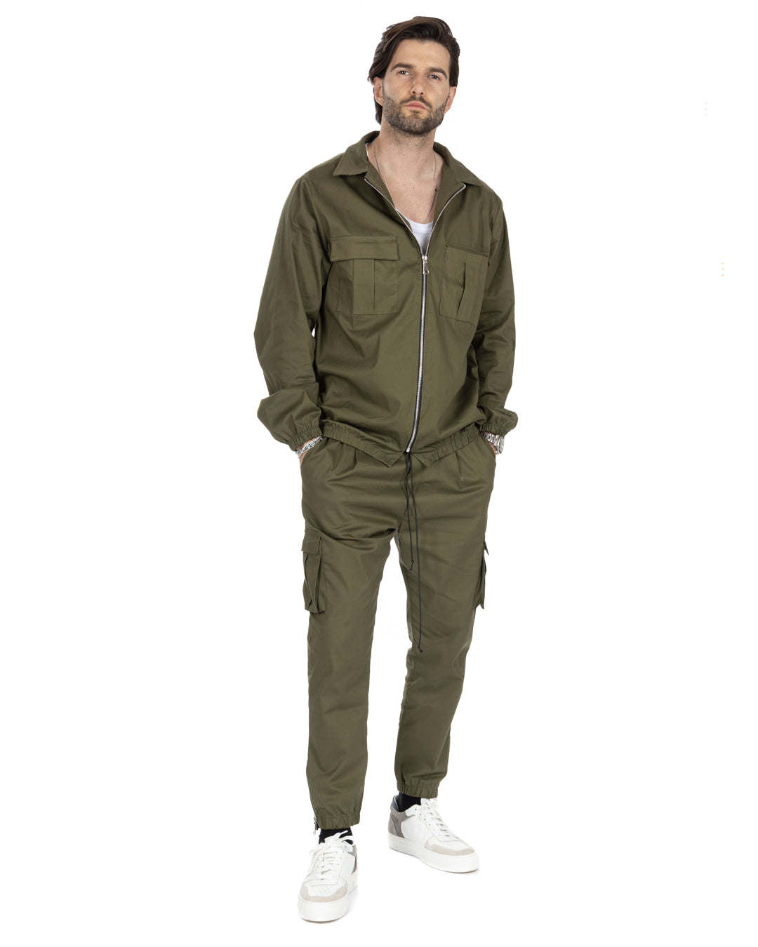 Wayne - Military zip jacket