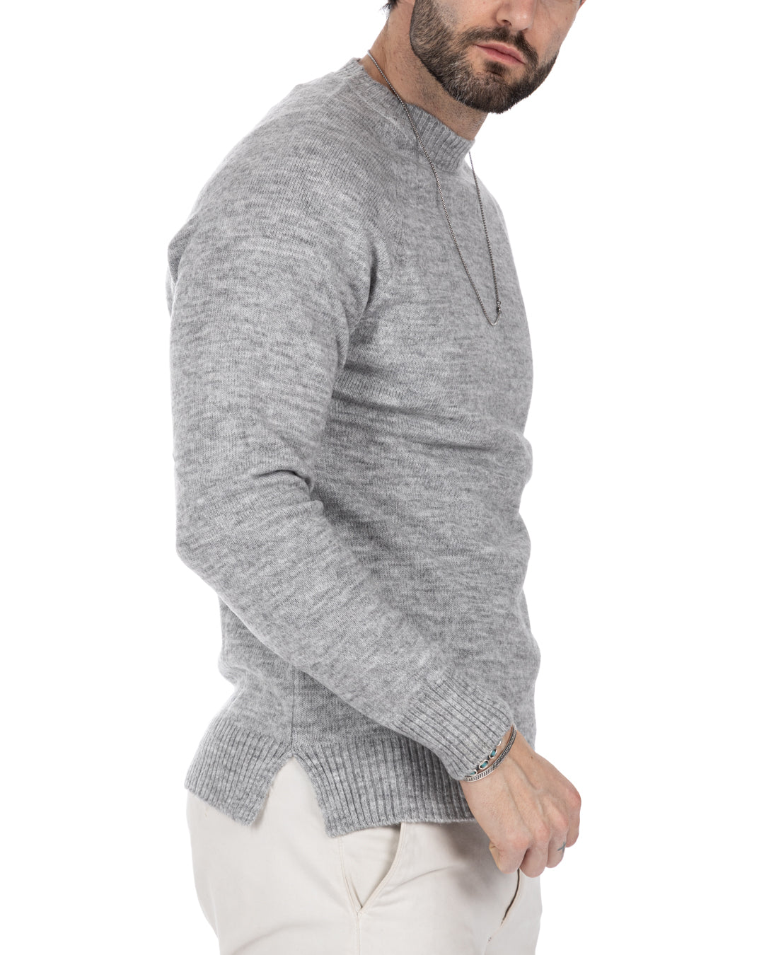 Nimega - maglione rasato grigio