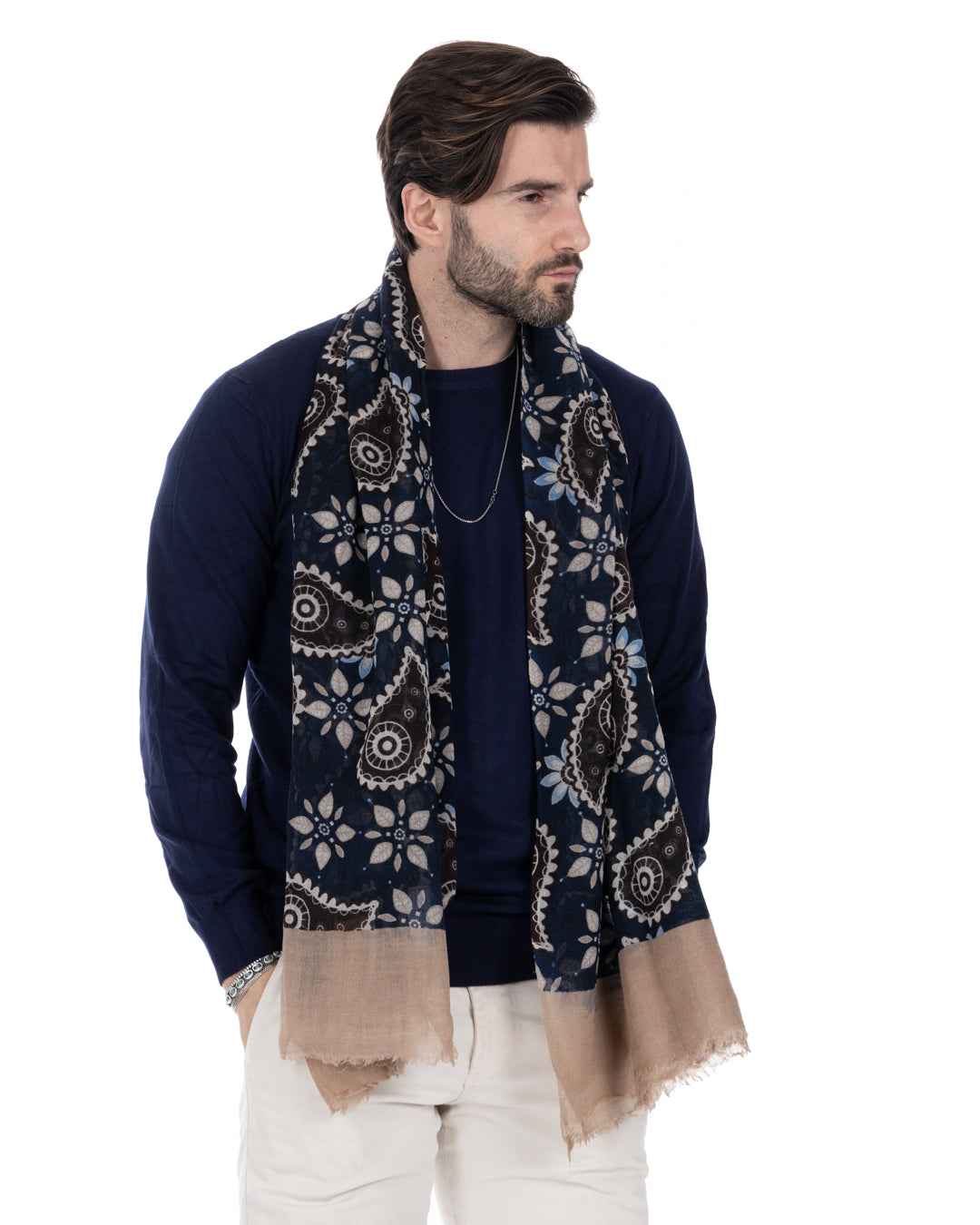 Tangeri - sciarpa in lana blu