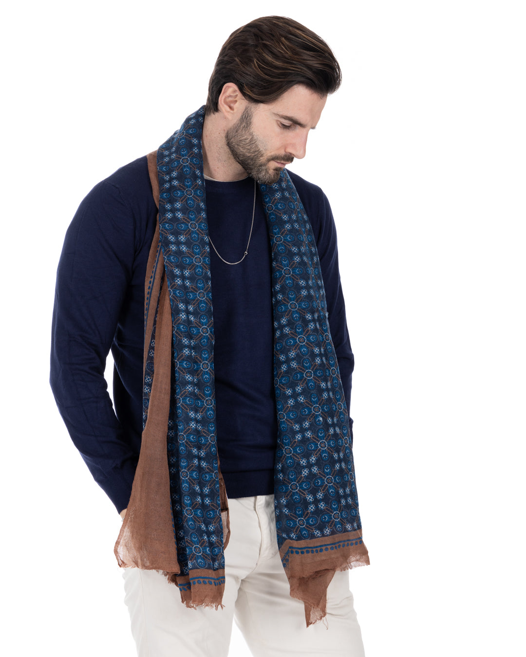 Marrakech - sciarpa in lana blu