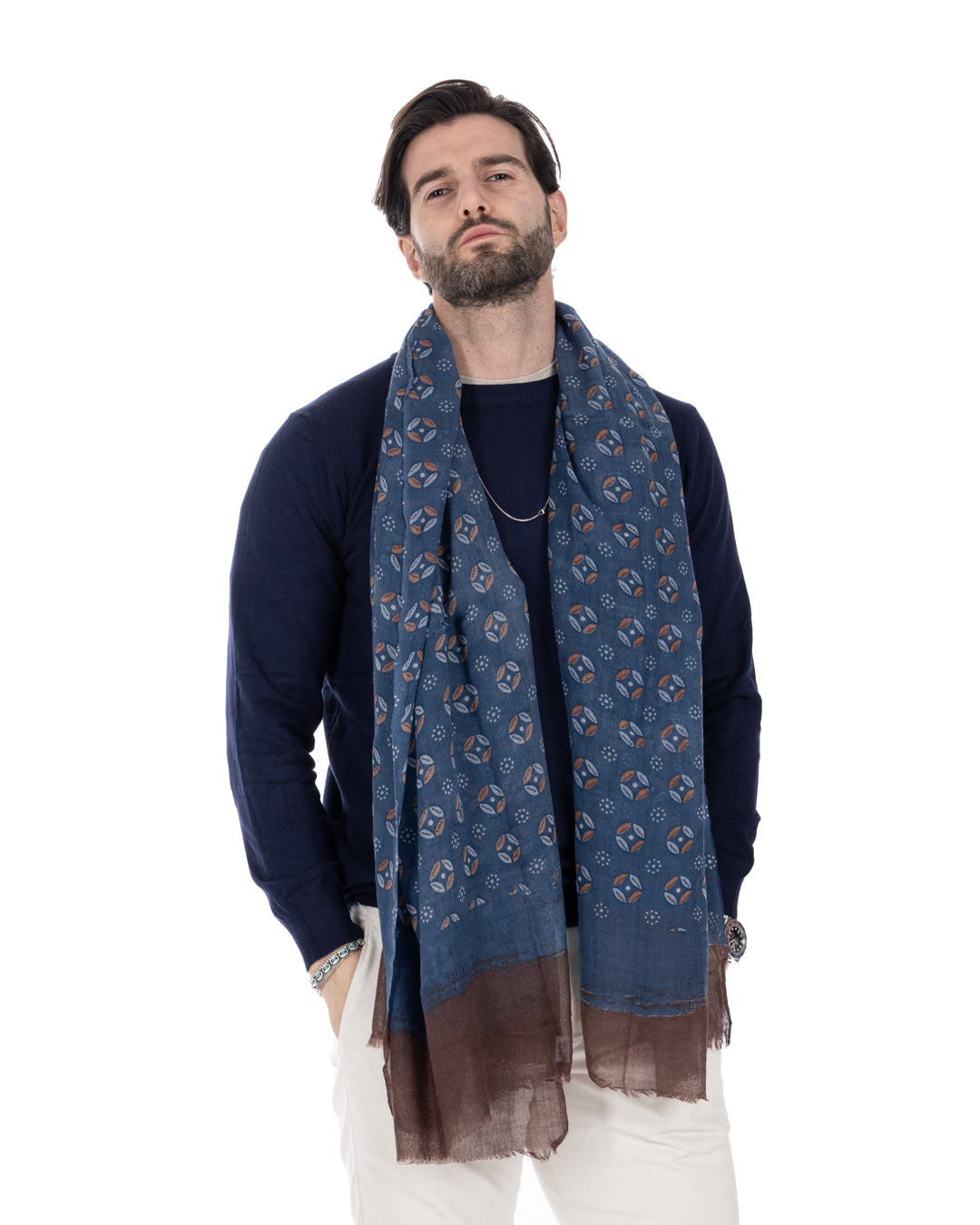 Agadir - sciarpa in lana testa di moro